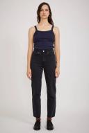 Frenchie Rib Singlet Deep Ink L