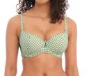Freya Check in AS201903 Underwired Sweetheart Bikini Top Khaki CS Green 30D