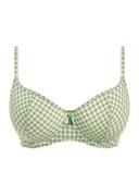 Freya Check in AS201903 Underwired Sweetheart Bikini Top Khaki CS Green 30D