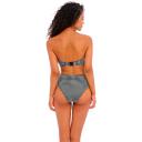 Freya Check in Bandeau Bikini Top - Womens - Monochrome - 32e