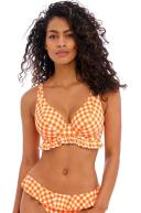 Freya Check in E Cup High Apex Frill Bikini Top/Bra - Zest- Swimwear Galore