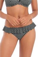 Freya Check in Italini Frill Briefs Swimwear Bottoms - Zest- Swimwear Galore