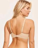 Freya Deco Underwired Moulded Plunge Bra - 16DD Nude