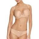 Freya Deco Underwired Moulded Plunge Bra - 16DD Nude