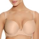 Freya Deco Underwired Moulded Plunge Bra - 16DD Nude
