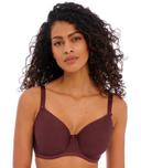 Freya Idol Underwired Moulded Balcony T-Shirt Bra - Dark Cherry, 12d