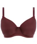 Freya Idol Underwired Moulded Balcony T-Shirt Bra - Dark Cherry, 12d