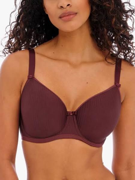 Freya Idol Underwired Moulded Balcony T-Shirt Bra - Dark Cherry, 12d