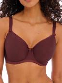 Freya Idol Underwired Moulded Balcony T-Shirt Bra - Dark Cherry - 16DD Dark Cherry