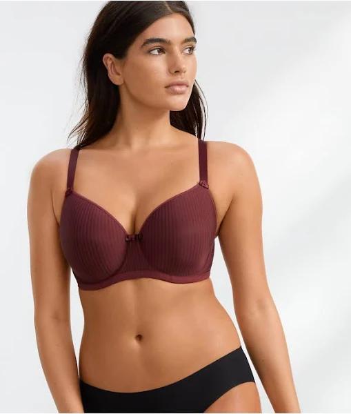 Freya Idol Underwired Moulded Balcony T-Shirt Bra - Dark Cherry - 8D Dark Cherry