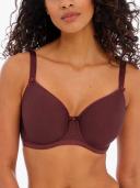 Freya Idol Underwired Moulded Balcony T-Shirt Bra - Dark Cherry - 8DD Dark Cherry