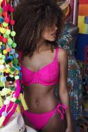 Freya Sundance Sweetheart Padded Bikini Top Black 12H