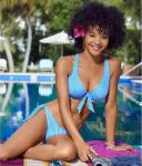 Freya Swim Beach Hut Underwire High Apex Bikini Top - Blue Moon - 10HH Blue Moon