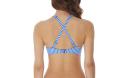 Freya Swim Beach Hut Underwire High Apex Bikini Top - Blue Moon - 10J Blue Moon