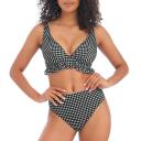 Freya Swim Check in Underwired High Apex Bikini Top - Monochrome - 10DD Monochrome