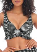 Freya Swim Check in Underwired High Apex Bikini Top - Monochrome - 10DD Monochrome
