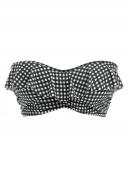 Freya Women's Check in Bandeau Bikini Top - AS201910 30F Monochrome