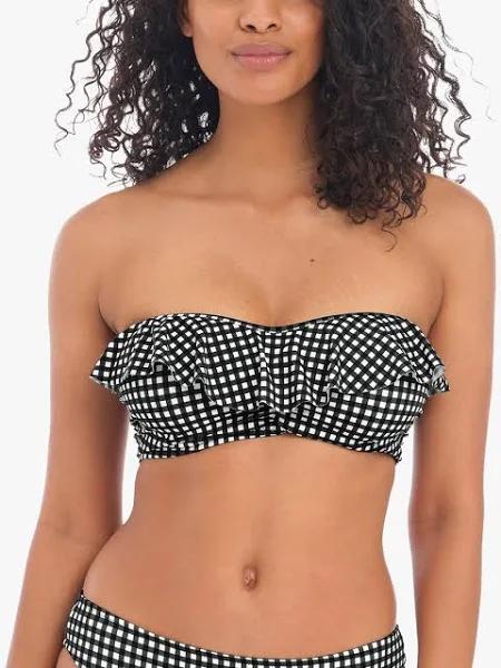 Freya Women's Check in Bandeau Bikini Top - AS201910 32G Monochrome
