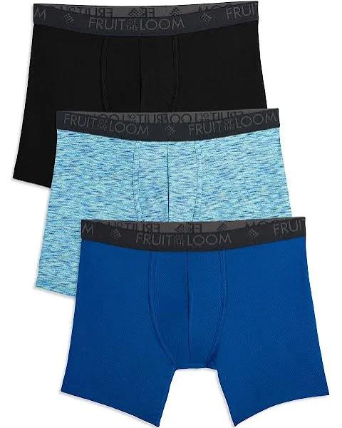 Fruit of The Loom Men's Breathable Boxer Briefs (Regular & Big Man)
