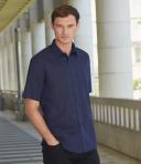 Fruit of The Loom Men's Poplin Short Sleeve Shirt Black S