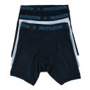 Fruit of The Loom Men's Underwear Black & Gray Micro-Mesh Cotton Boxer Briefs Set S