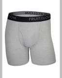 Fruit of The Loom Men's Underwear Black & Gray Micro-Mesh Cotton Boxer Briefs Set S