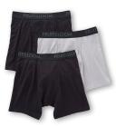 Fruit of The Loom Men's Underwear Black & Gray Micro-Mesh Cotton Boxer Briefs Set S