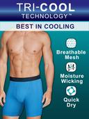 Fruit of The Loom Men's Underwear Black & Gray Micro-Mesh Cotton Boxer Briefs Set S