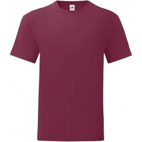 Fruit of The Loom Mens Iconic T-Shirt (Pack of 5) Burgundy XL