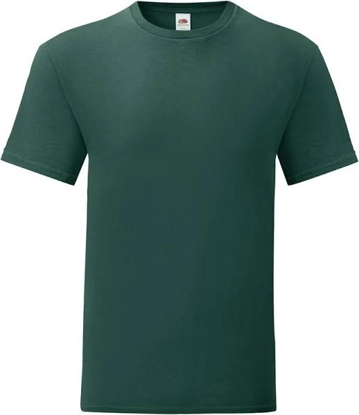 Fruit of The Loom Mens Iconic T-Shirt (Pack of 5) Forest Green XL