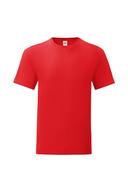Fruit of The Loom Mens Iconic T-Shirt (Pack of 5) Red S