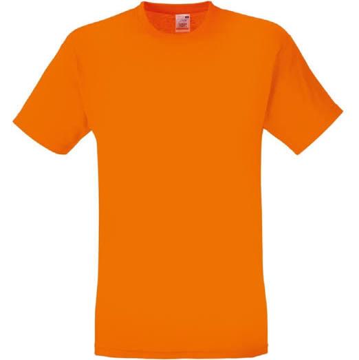 Fruit of The Loom Mens Screen Stars Original Full Cut Short Sleeve T-Shirt Orange L