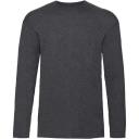 Fruit of The Loom Mens Valueweight Crew Neck Long Sleeve T-Shirt