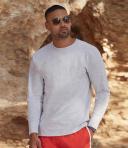 Fruit of The Loom Mens Valueweight Crew Neck Long Sleeve T-Shirt