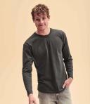 Fruit of The Loom Mens Valueweight Crew Neck Long Sleeve T-Shirt