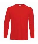 Fruit of The Loom Mens Valueweight Crew Neck Long Sleeve T-Shirt