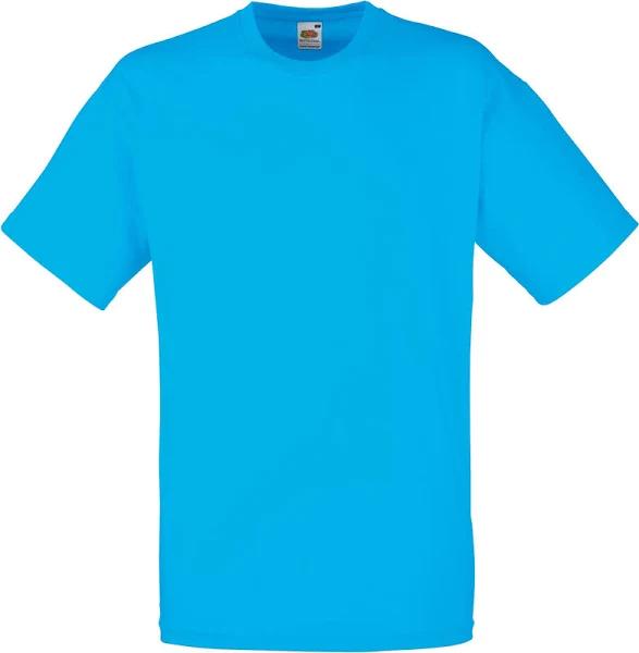Fruit of The Loom Mens Valueweight Short Sleeve T-Shirt Azure Blue XL
