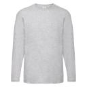 Fruit of The Loom Valueweight Long Sleeve T-Shirt 61038 Heather Grey L