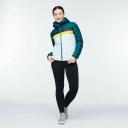 Fuego Hooded Down Jacket - Women's Poolside Stripes / M