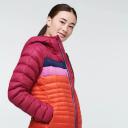 Fuego Hooded Down Jacket - Women's Poolside Stripes / M