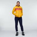 Fuego Hooded Down Jacket - Women's Poolside Stripes / M