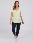 Fundamental Vee Tee - Lime - Elm Lifestyle 14 / Lime