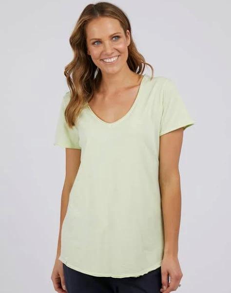 Fundamental Vee Tee - Lime - Elm Lifestyle 14 / Lime