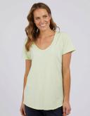 Fundamental Vee Tee - Lime - Elm Lifestyle 8 / Lime