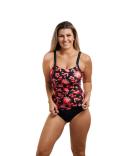 Funkita Form Scoop Neck Swim Tankini Top Acacia Rose | Ladies Swimwear