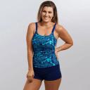 Funkita Form Scoop Neck Swim Tankini Top Rose Water | Ladies Swimwear