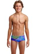 Funky Trunks Boys Fyto Flares Trunk - Navy/blue- Swimwear Galore