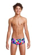 Funky Trunks Boys Patch Panels Swim Trunks Waist Size 26