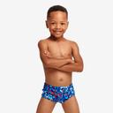 Funky Trunks Printed Swim Trunks Mr Squiggle | Toddler Boys Swimwear