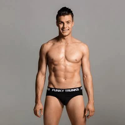 Funky Trunks Still Black Mens Underwear Brief Black Attack FT56M01056